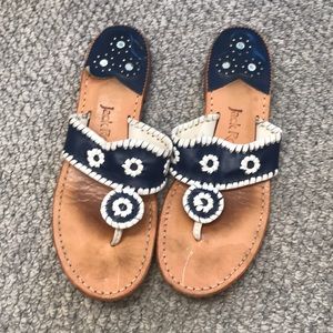 Navy classic jack rogers sandals
